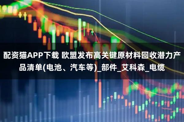 配资猫APP下载 欧盟发布高关键原材料回收潜力产品清单(电池、汽车等)_部件_艾科森_电缆