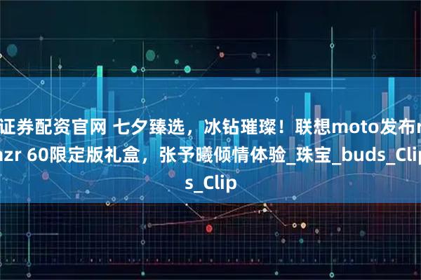 证券配资官网 七夕臻选，冰钻璀璨！联想moto发布razr 60限定版礼盒，张予曦倾情体验_珠宝_buds_Clip